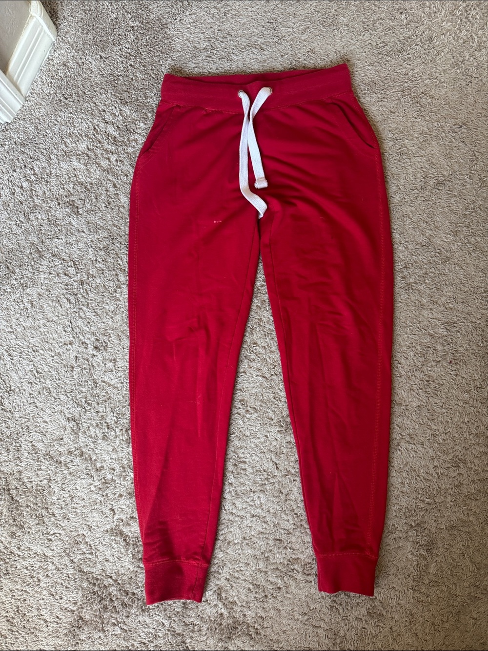 Reflex Red Jogger Pants with White Drawcord / R36